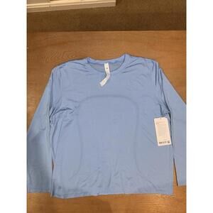 NWT Lululemon Swiftly Relaxed Long-Sleeve Shirt SIZE 12 Sinatra Blue